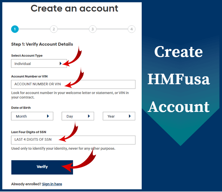 Create HMFusa Account